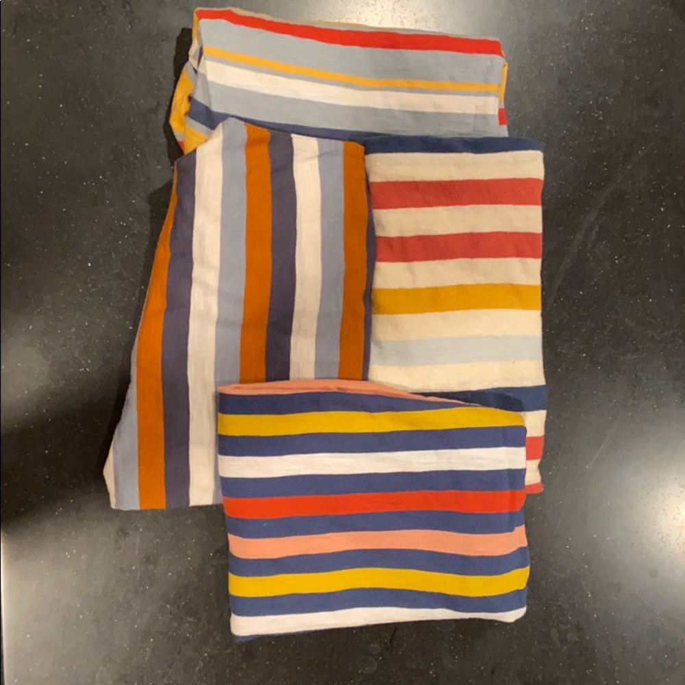 Madewell/Striped Tees/Fall Colors/4 pack